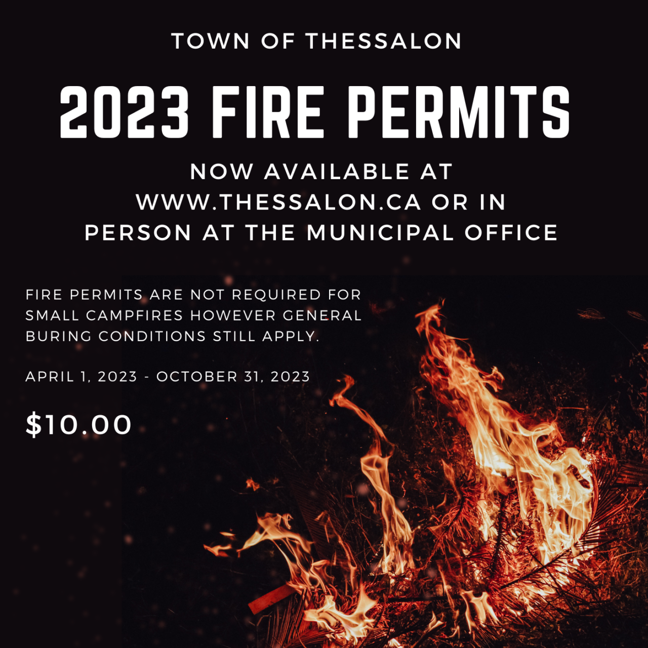 2023 Fire Permits no available. 